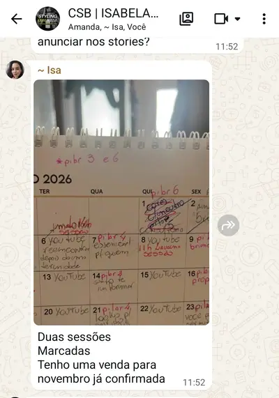 Depoimento de Isabela