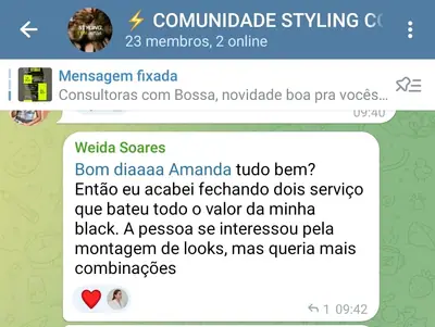 Print original do depoimento de Weida Soares
